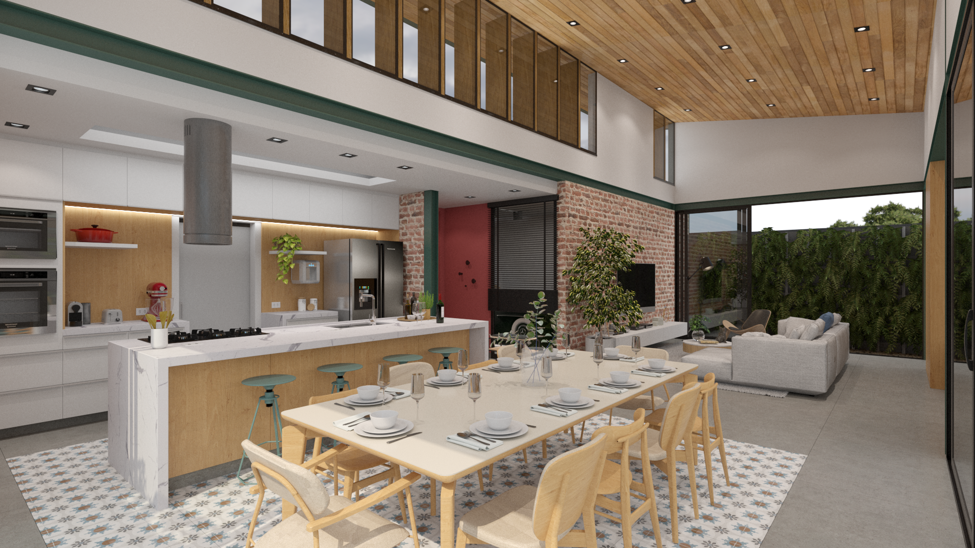 CASA SDA - Sala de Jantar e Cozinha