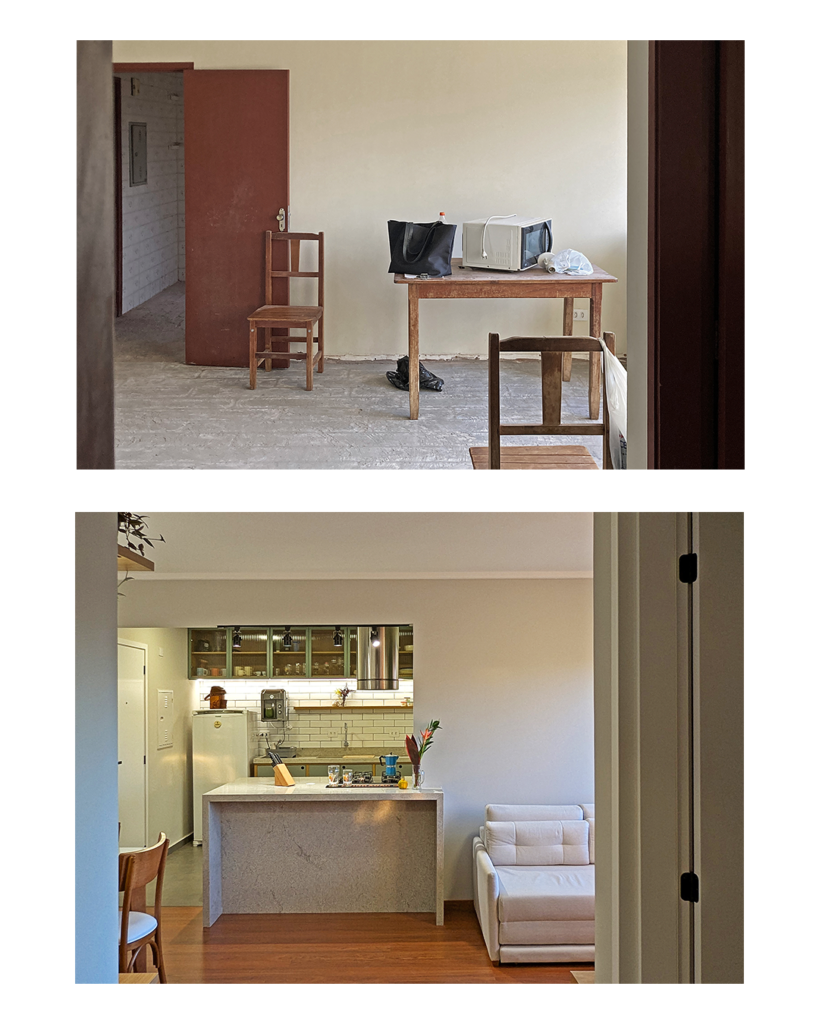 Antes e depois - Cozinha