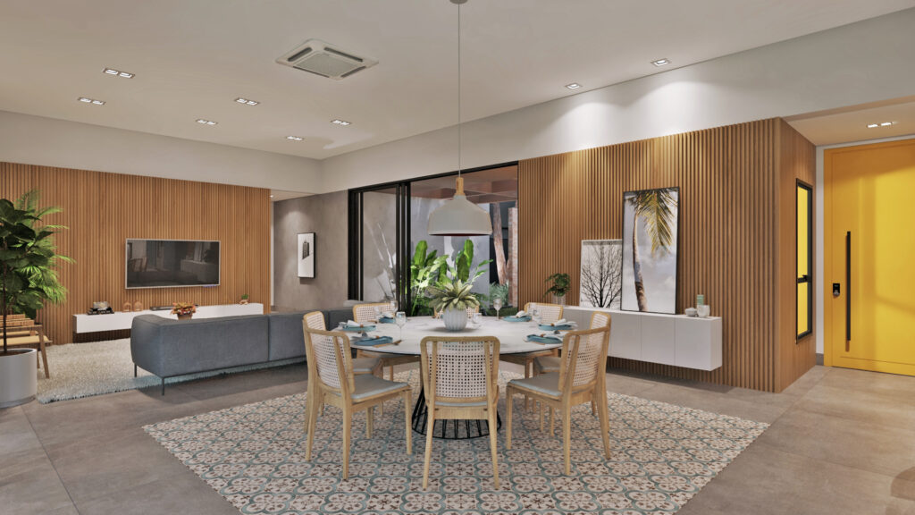 Sala de Jantar e Estar - Casa RDA