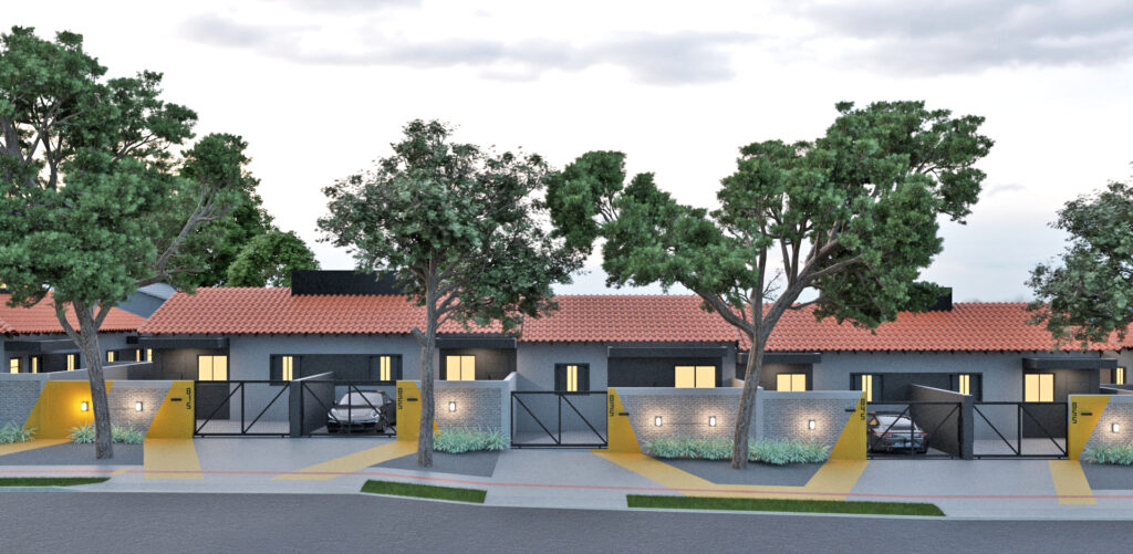 Frente casas - Kitnet Dourados